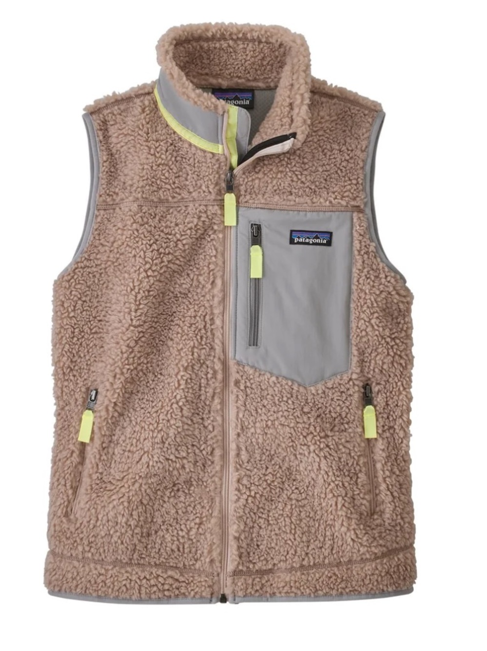 Patagonia Retro-X Vest Fleece Brown & Blue Large Like New